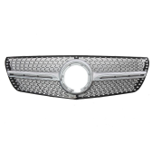 Diamond grill silver frame